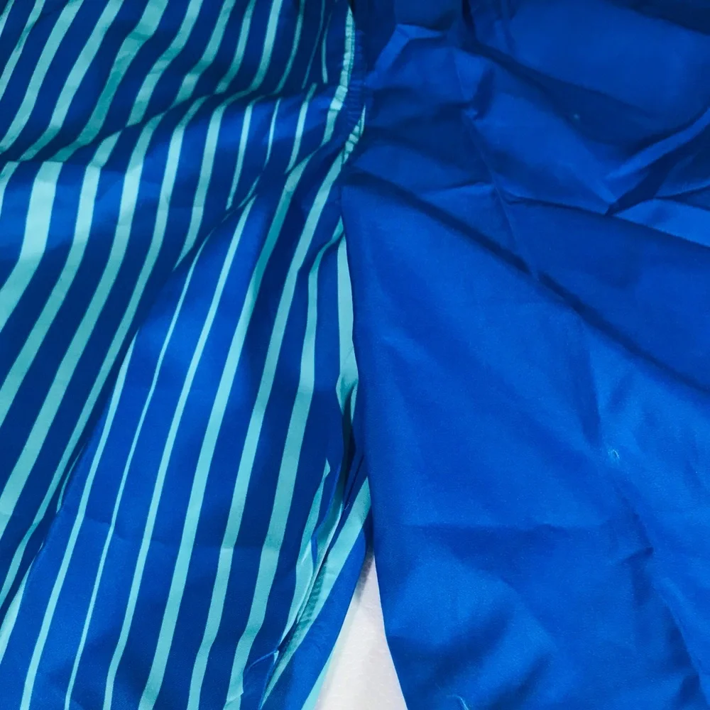 Blue Striped Swim trunks Husky XL by Cat & Jack Retro Beach Vacay Summer Pool